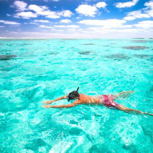 A Winter Escape to the Cook Islands snorkel
