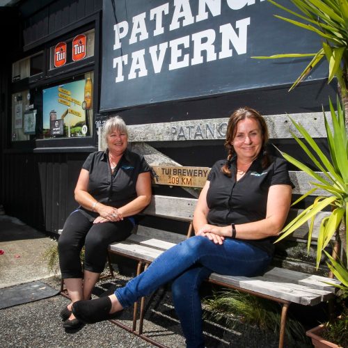 L-R Kimi Thelwall, and Rhonda Bartlett. from the Patangata Tavern in Central Hawke's Bay. January 17th 2019 Hawke's Bay Today Photograph by Paul Taylor